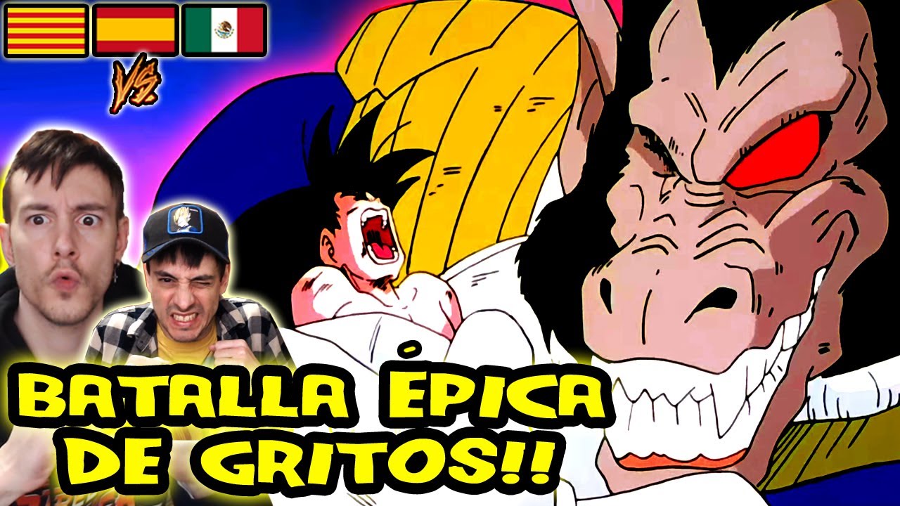 ESPAÑOLES REACCIONAN a DRAGON BALL LATINO 💥VEGETA OZARU APLASTA A GOKU💥 SAGA SAIYANS DBZ