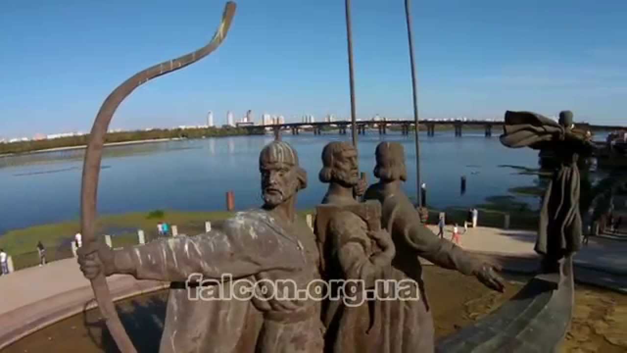 Aerial. Monuments in Kyiv/ Аерозйомка. Пам
