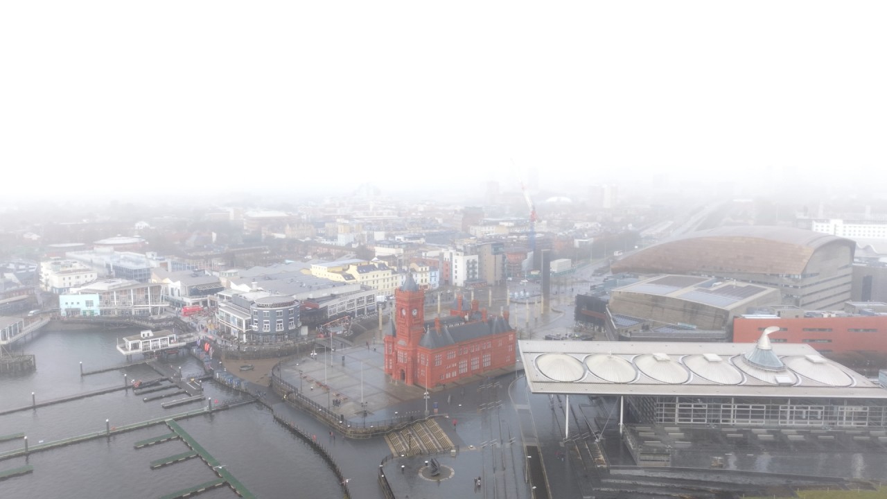 Mist & Rain gives the Cardiff Bay Waterfront the mood of Industrial past