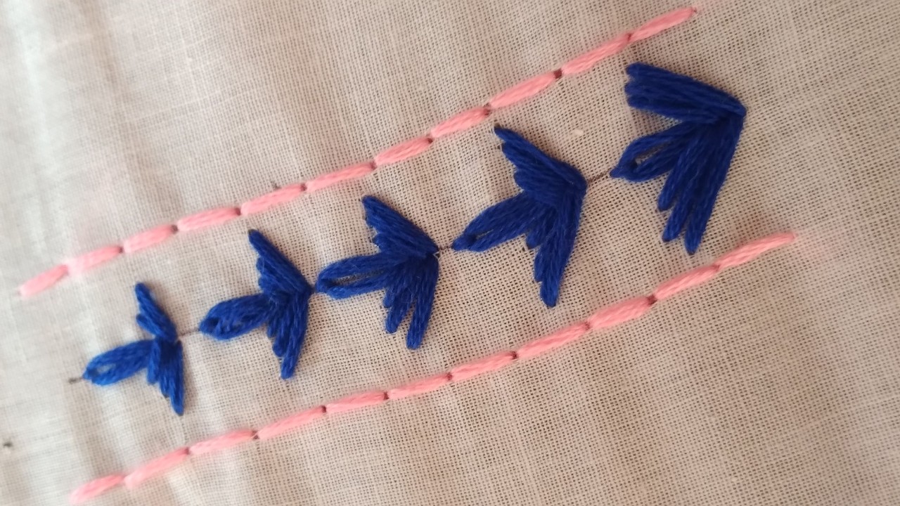 New Border Design, Hand embroidery work