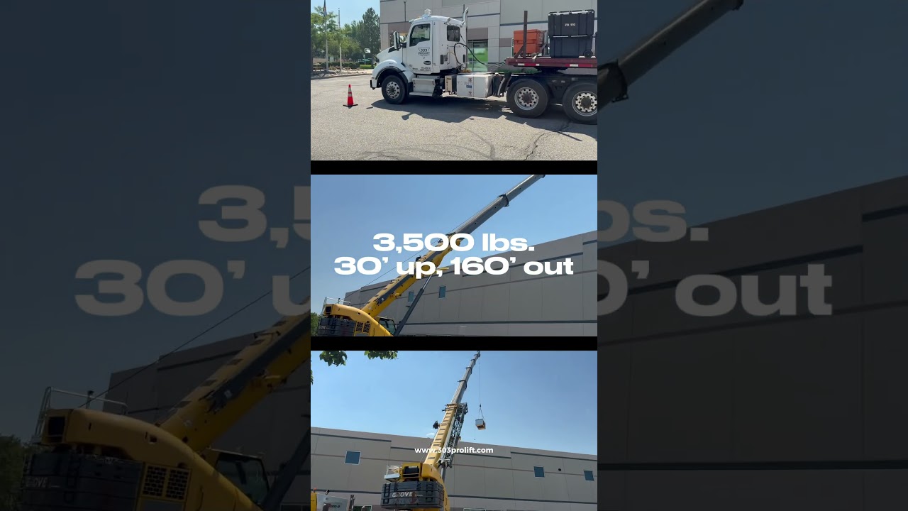 3,500 lb HVAC Lift | Precision Crane Work 🏗️