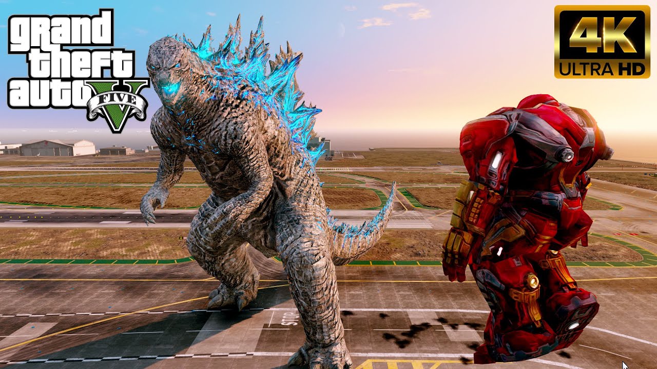 Godzilla vs HulkBuster GTA V Mods