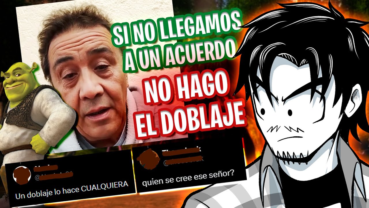 NINGUNEAN a Alfonso Obregón por sus condiciones para el DOBLAJE DE SHREK 5