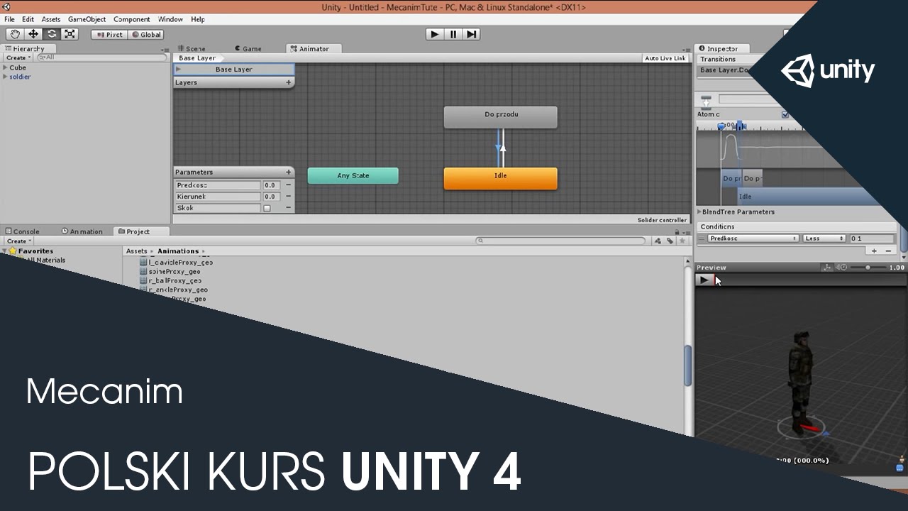 Kurs Unity 4 - Mecanim
