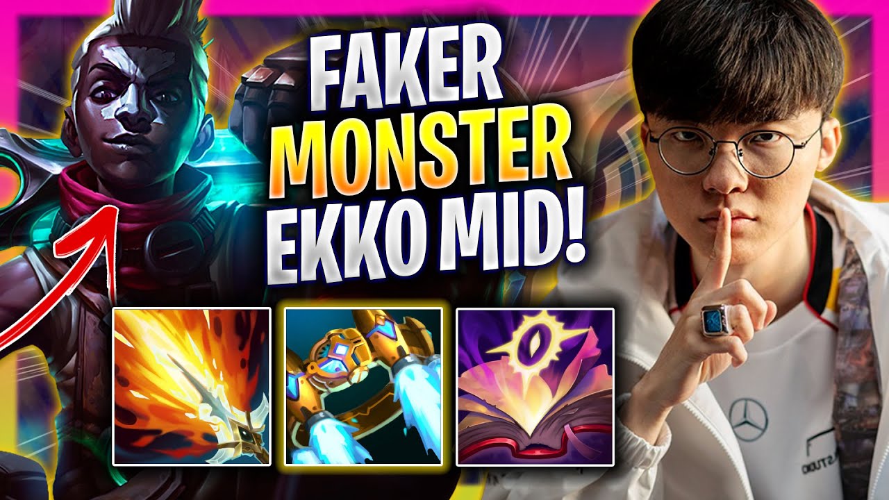 FAKER IS A MONSTER WITH EKKO MID! - T1 Faker Plays Ekko MID vs Zoe! | Season 2025