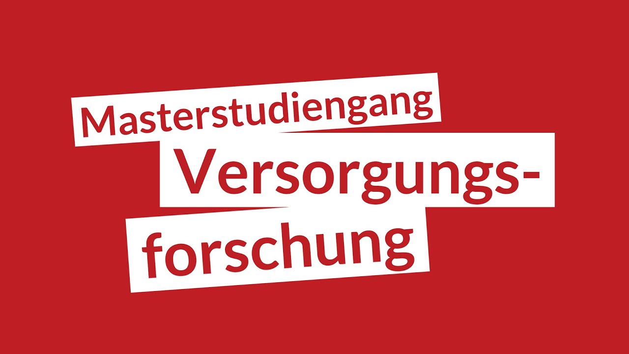 Versorgungsforschung studieren an der MHB