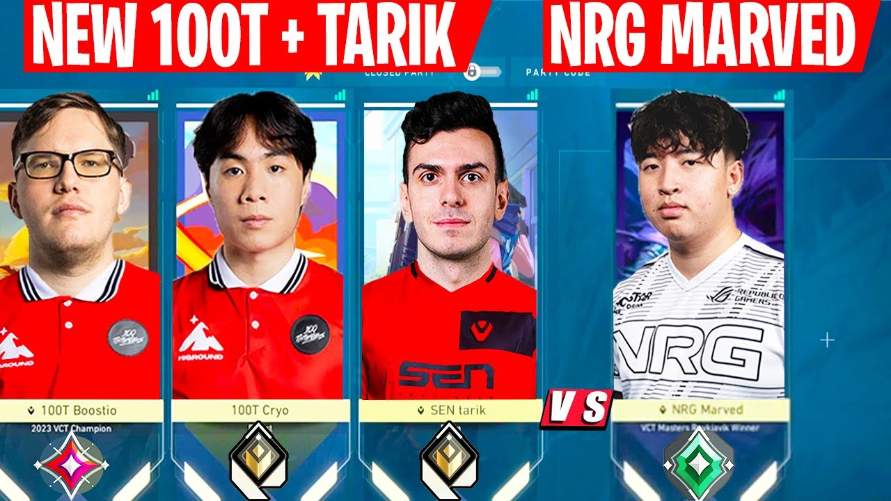 SEN Tarik, 100T Cryo & 100T Boostio Stacked In One Team Vs NRG Marved In Icebox | VALORANT