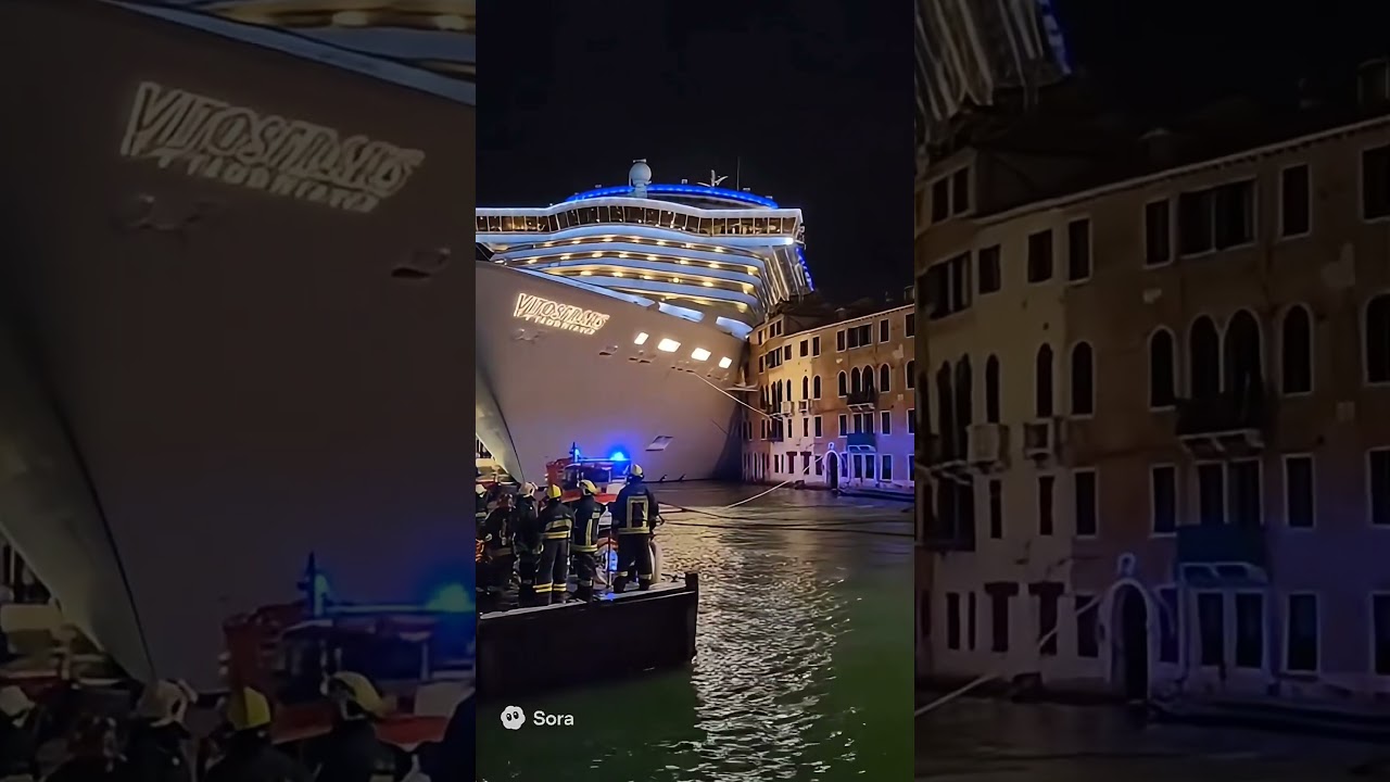 &ldquo;Nave da crociera incastrata in un canale storico italiano: caos totale e traffico bloccato!&rdquo;