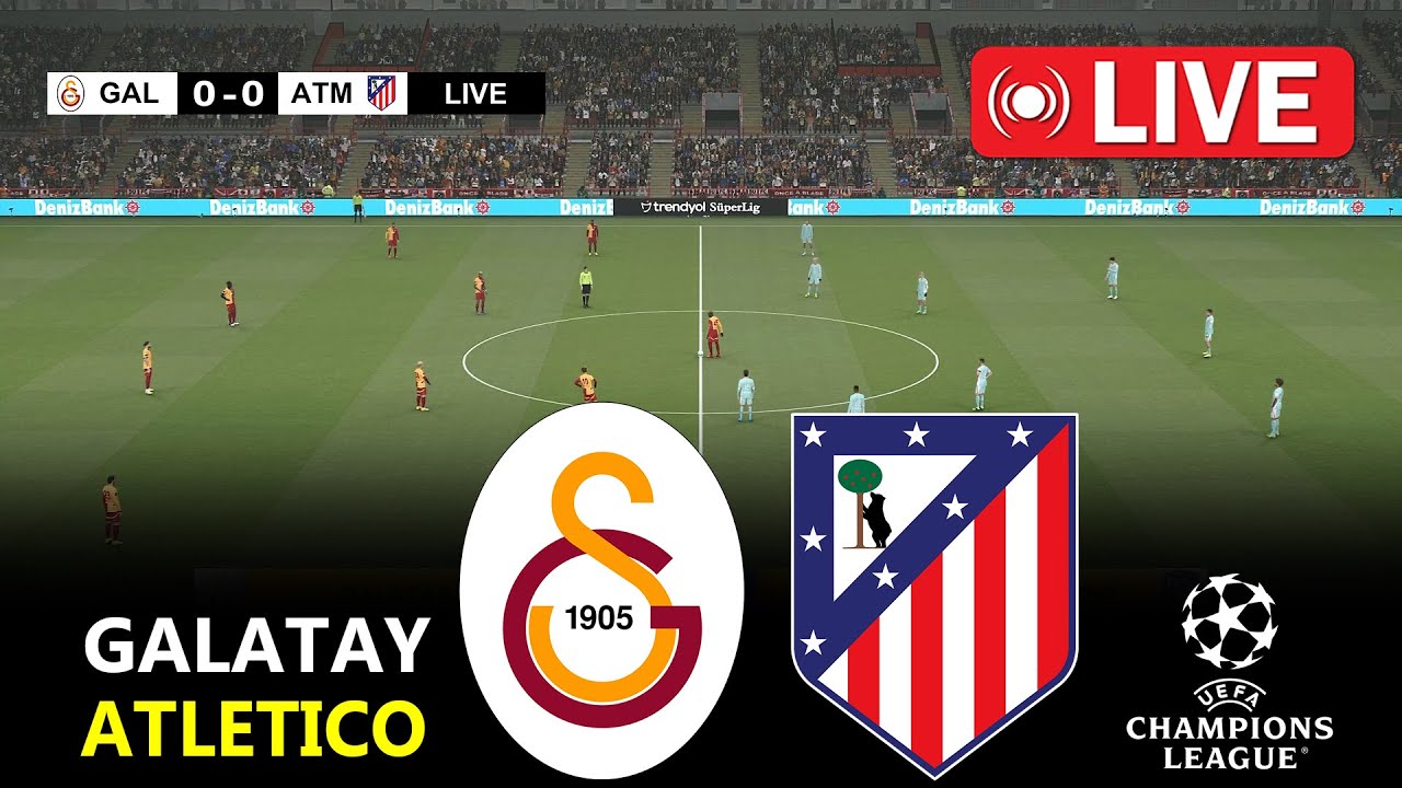 🔴LIVE : Galatasaray vs Atletico De Madrid | Champions League 2025/26 | PES 21 Simulation Gameplay