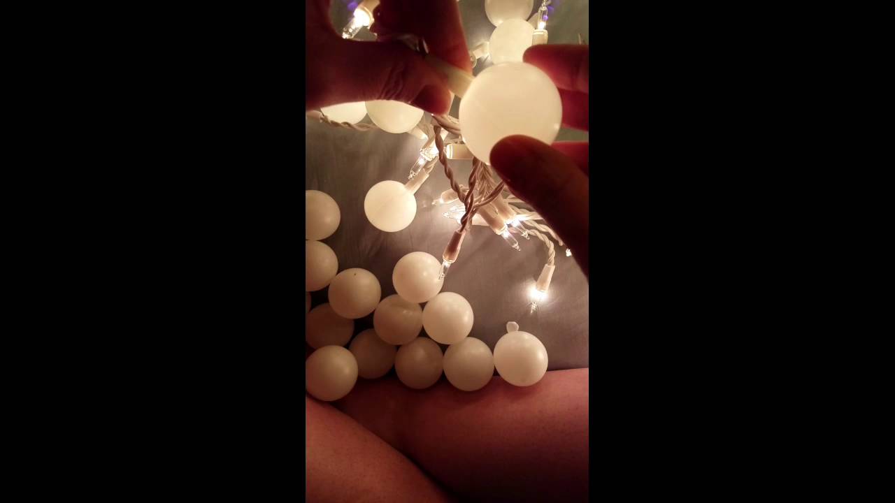 How to make globe lights with ping pong balls