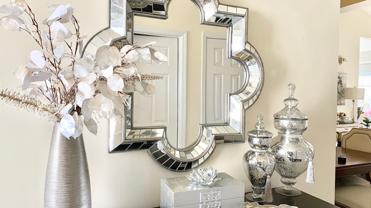 NEW 2020 FRONT ENTRYWAY DECORATING IDEAS|SPRING|GLAM