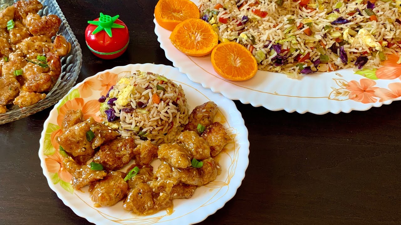 Orange Chicken with Egg Fried Rice |    |