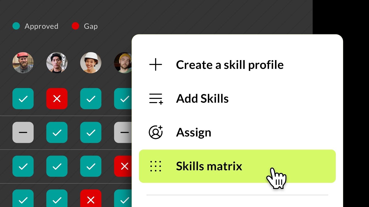 How to set up and optimize a skills matrix for the frontline