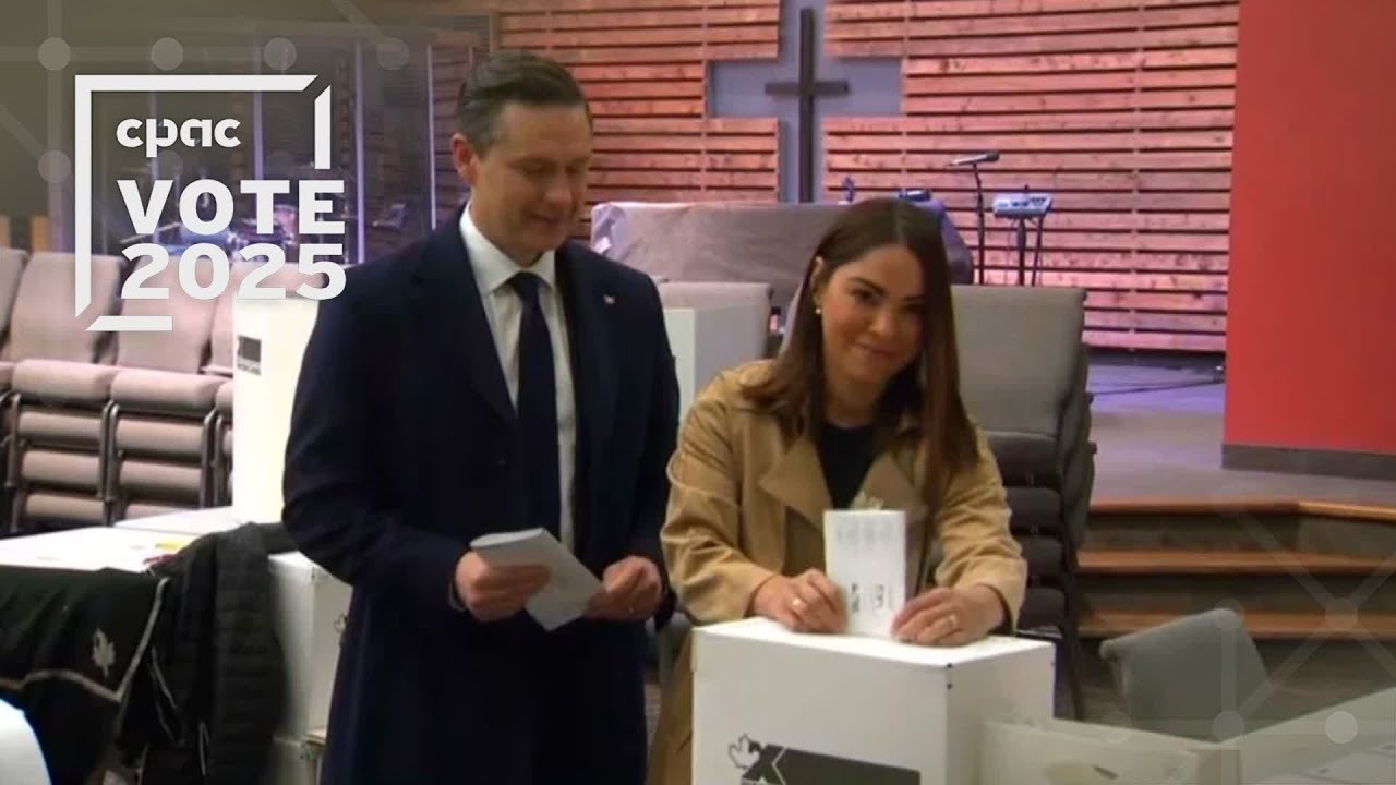 Pierre Poilievre votes in federal election – April 28, 2025