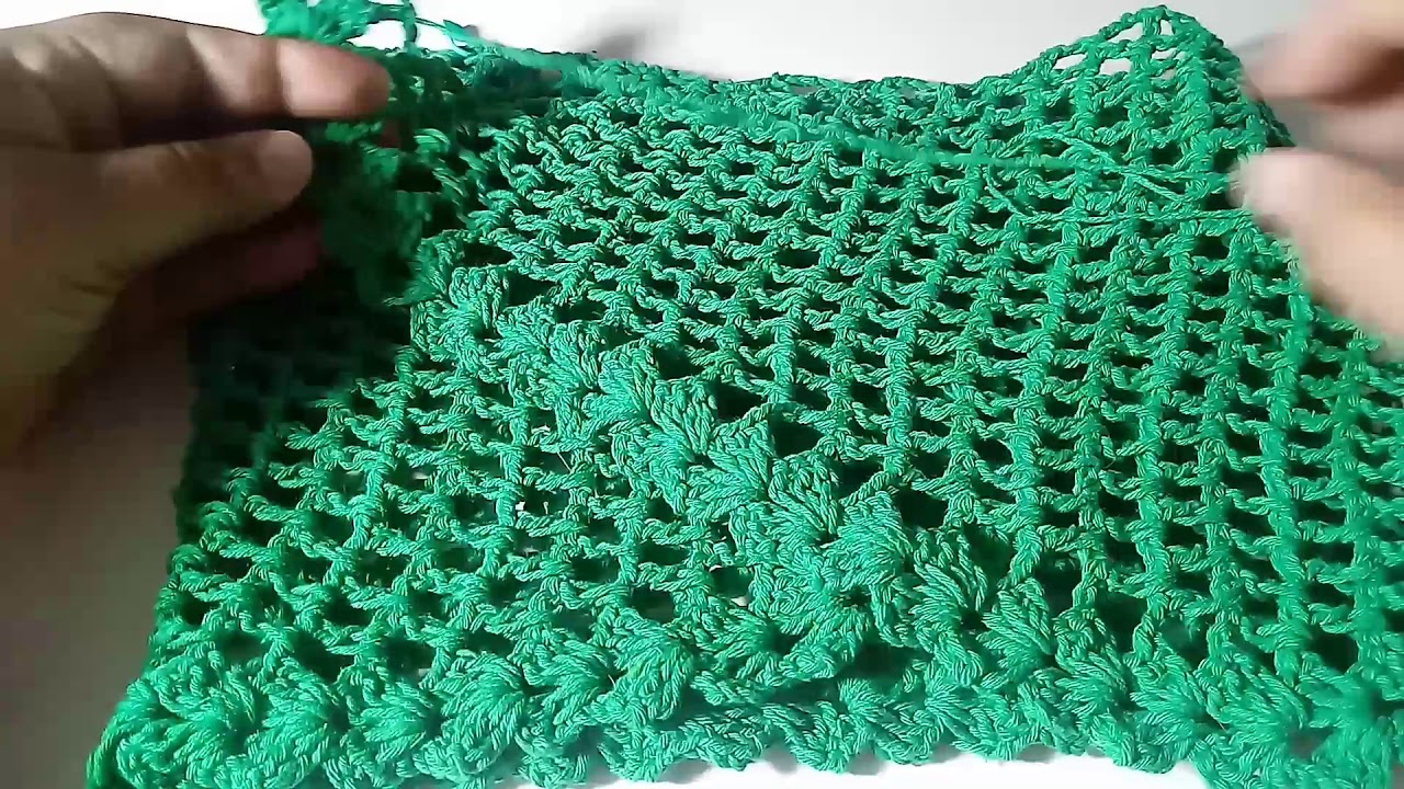 Saída de praia diagonal com cordão. 👙 (parte final)