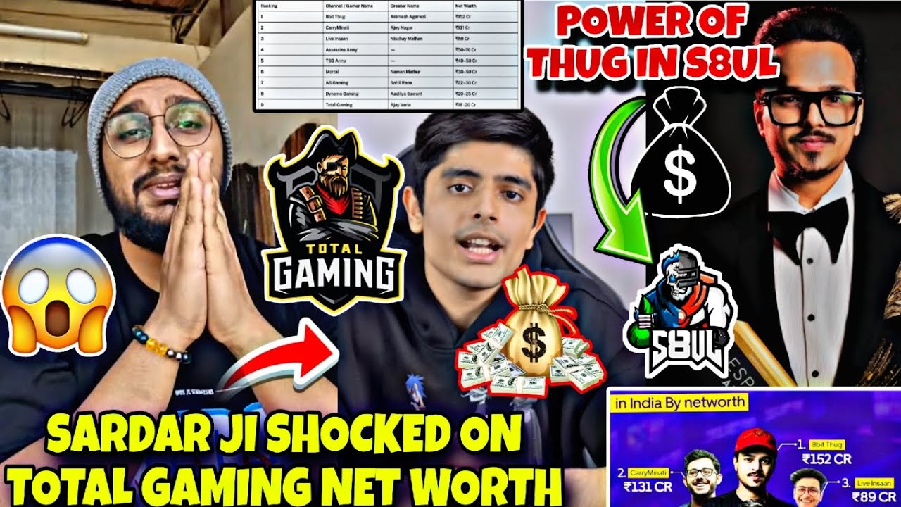 Sardar ji Shocking Reply🚨on Total Gaming Net Worth🔥.Sardar ji on Power of Thug🚨.