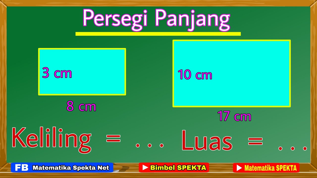 Cara Menghitung Keliling dan Luas Persegi Panjang
