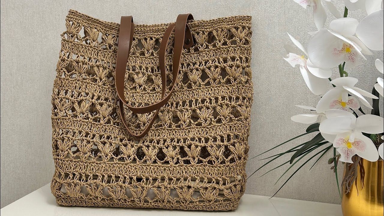 AYSHAHOBİ TASARIMI KAĞIT İP ÇANTA ÖRÜYORUZ #ayshahobi #kağıtipçanta #crochet