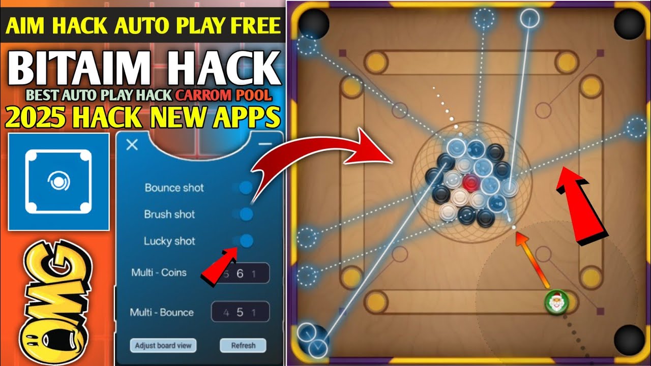 Carrom Pool New Auto Play Hack | ♥️ Bitaim Hack Carrom New Apps 😱 Free Hack Carrom 🖤 Free Auto Play 