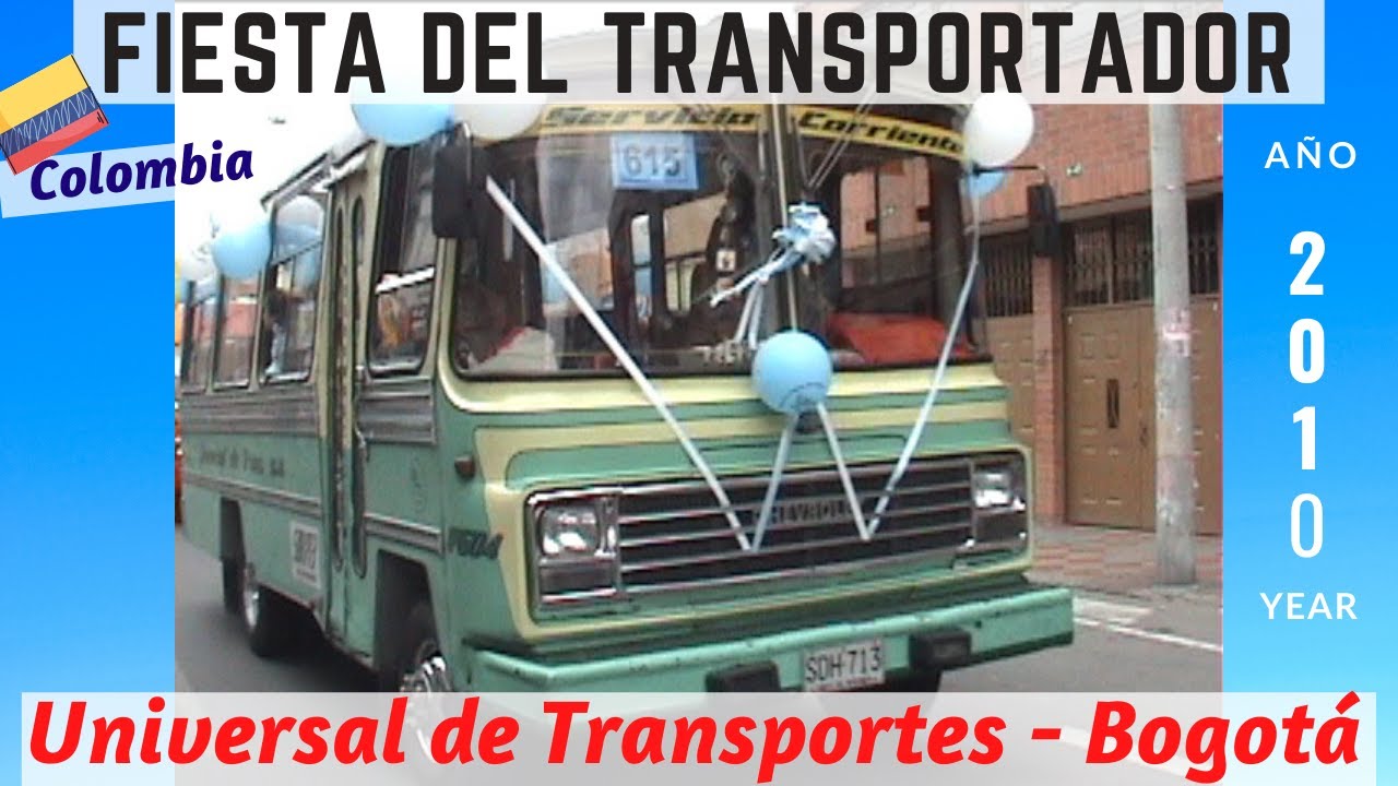 DESFILE BUSETAS UNIVERSAL DE TRANSPORTES / Parade of Vintage Urban Buses in Bogotá Colombia (#52)