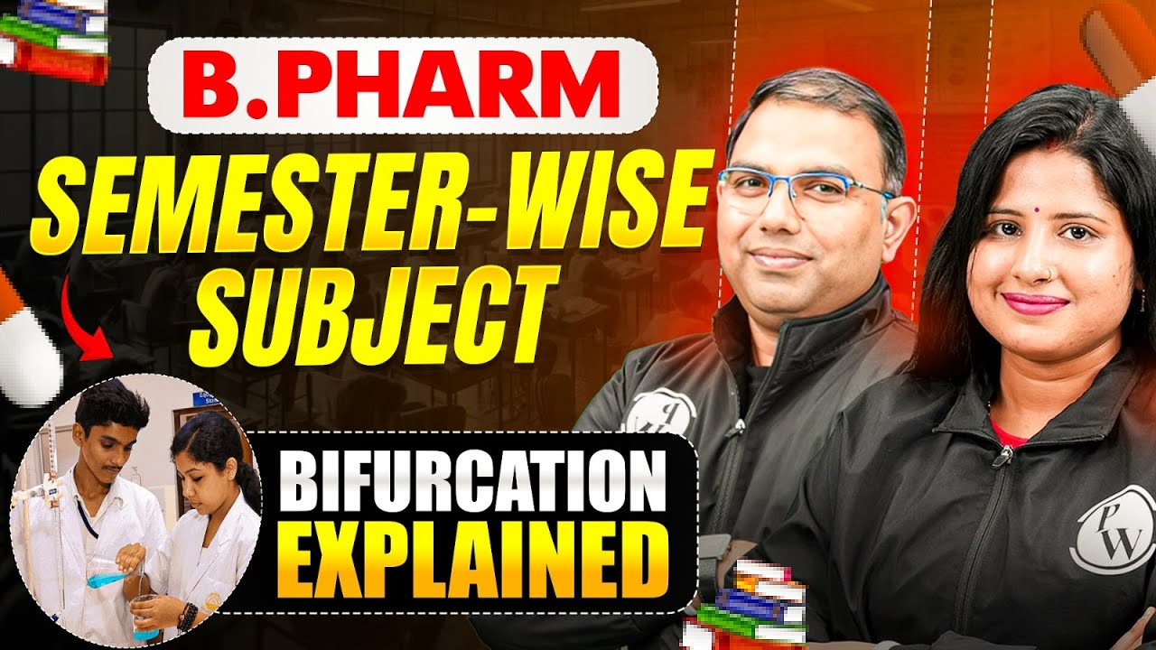 B.Pharm Full Syllabus Breakdown | Semester-wise Subjects Explained