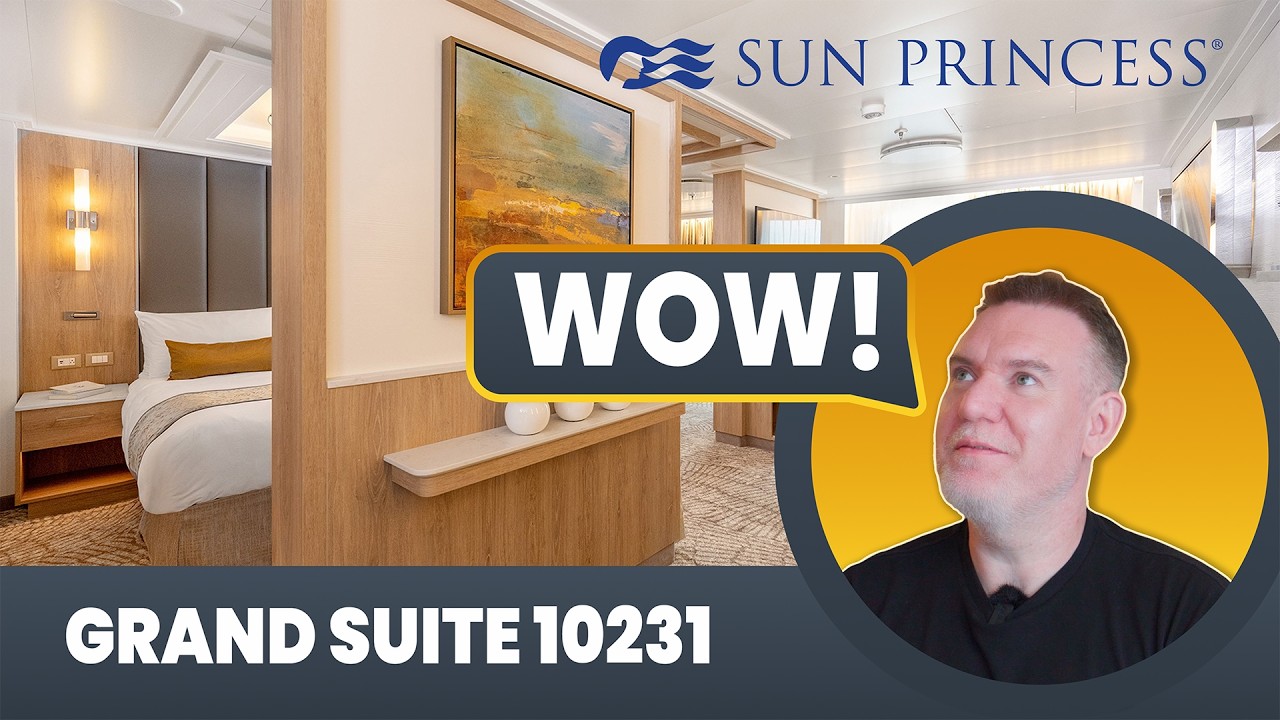 Sun Princess’ Grand Suite 10231 is ASTONISHING.
