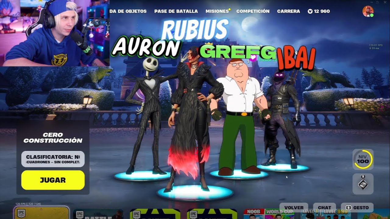 RUBIUS, AURON, IBAI y GREFG juegan SQUADS en FORTNITE - CAPITULO 5 🫨  || DIRECTO 3/12/2023