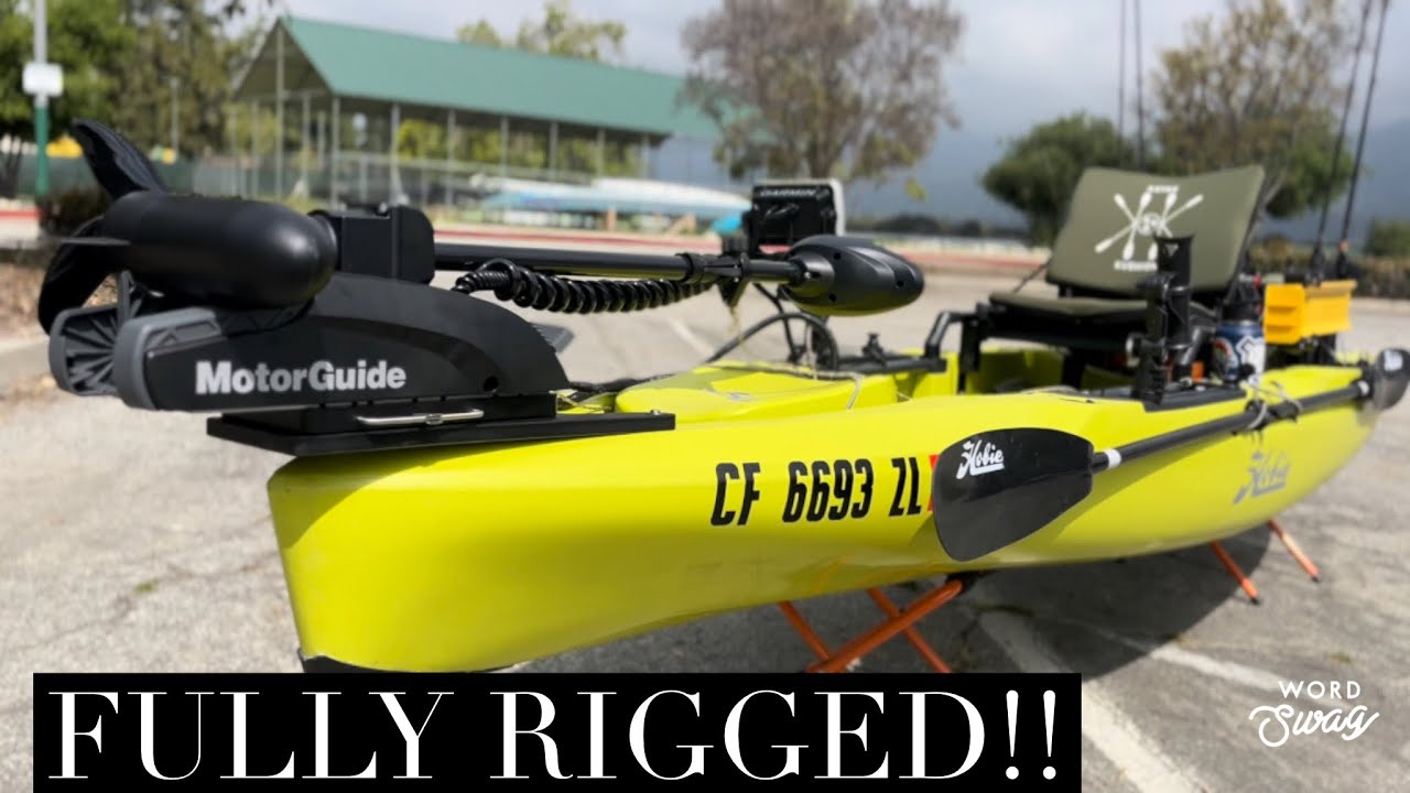 Fully Rigged Hobie Outback Walkthrough and Motorguide Xi3 Maiden Voyage!