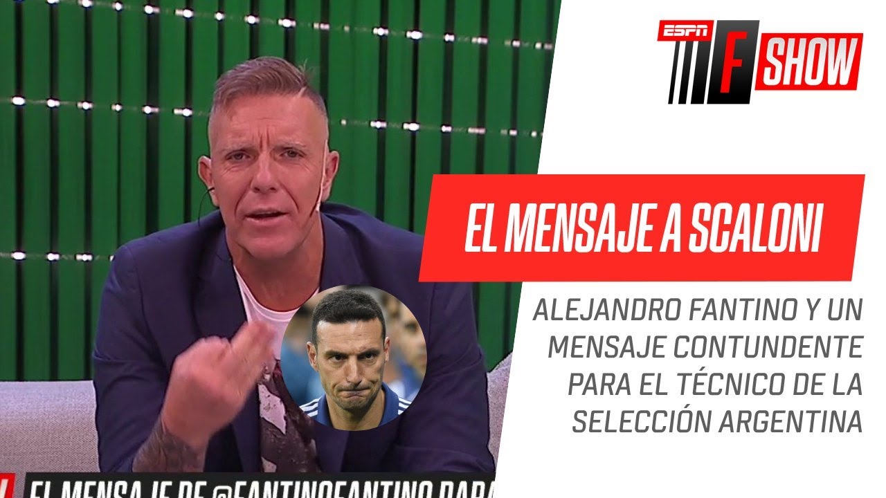 Alejandro Fantino, CATEGÓRICO con Lionel #Scaloni