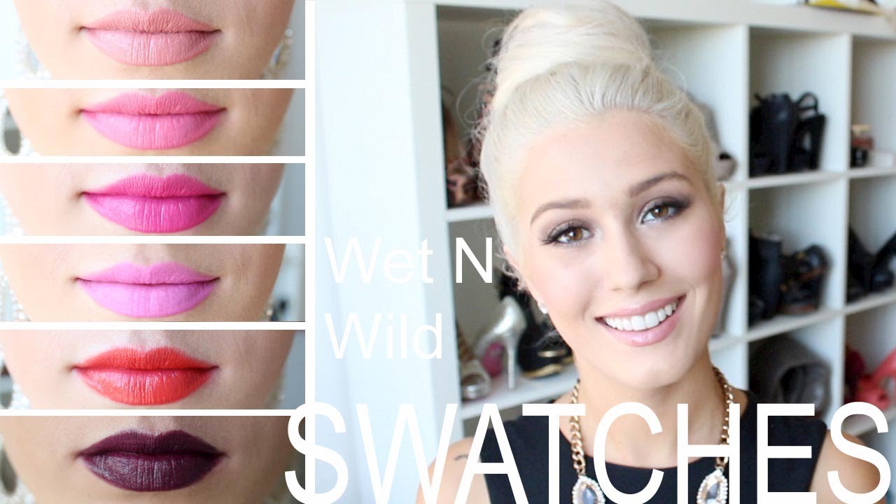 WET N WILD Lipstick Swatch and Review