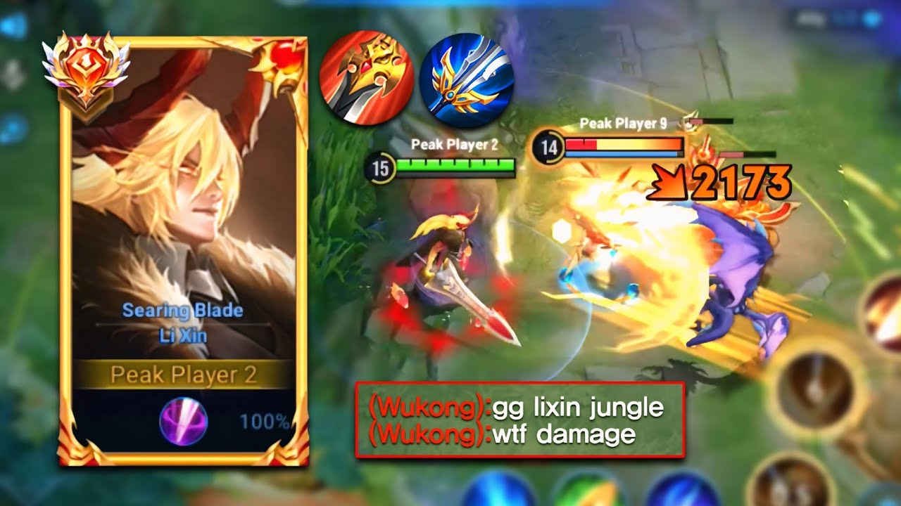 LI XIN JUNGLE Is SO STRONG in Peak Mode! - INSANE DAMAGE | TOP 1 CHINA BUILD