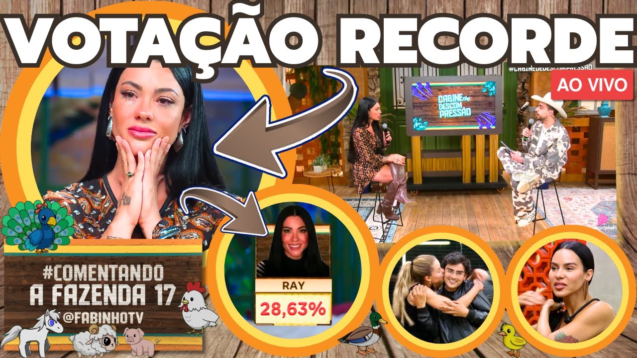 🔥A FAZENDA 17: RAYANE ELIMINADA EM VOTA&Ccedil;&Atilde;O RECORDE! CABINE REVELA BELO E VIVIANE JUNTOS NA NOVELA!