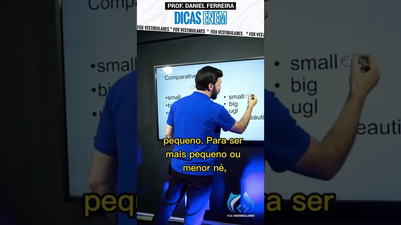 COMPARATIVO EM INGL&Ecirc;S - PARA NUNCA MAIS ESQUECER! #shorts #short