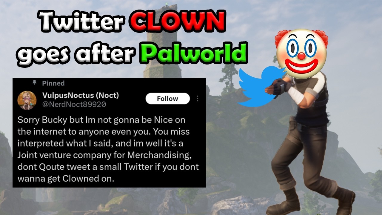 Twitter clown attacks Palworld director!