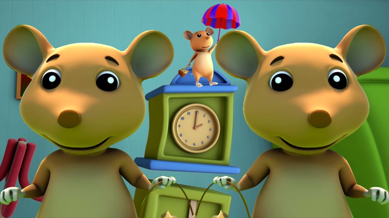 Hickory Dickory dermaga | sajak kanak | Nursery Rhymes For Kids | Kids Song | Hickory Dickory Dock