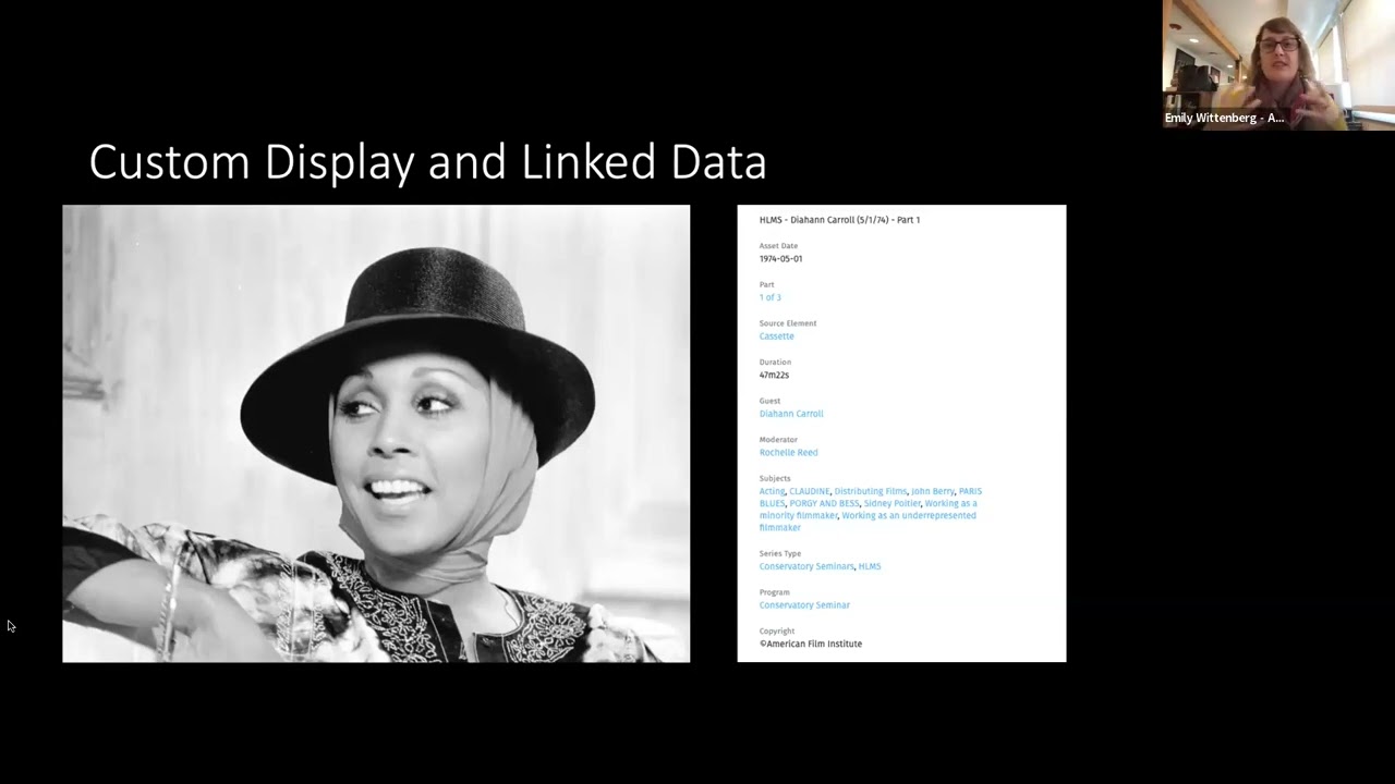 Organize, Discover, Collaborate: Digital Asset Management at the American Film Institute