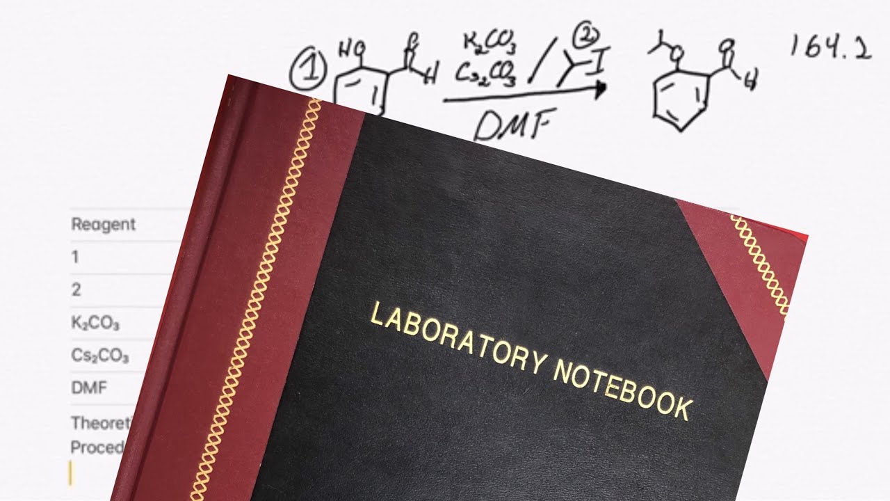 How to Set Up a Lab Notebook in Organic Chemistry