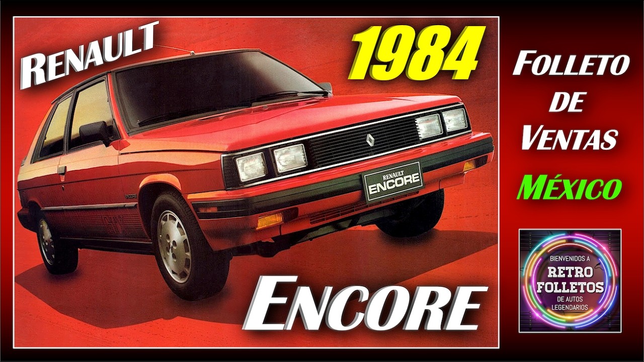 1984 RENAULT ENCORE MEXICO - FOLLETO DE VENTAS