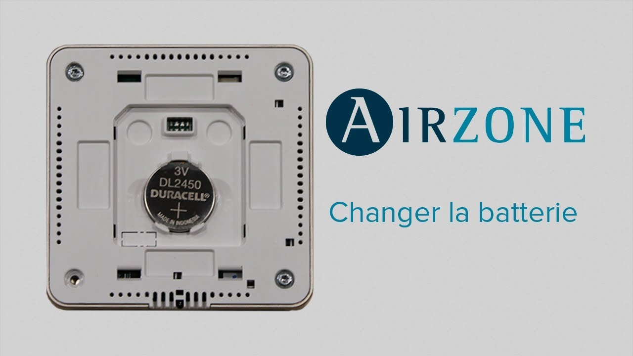 Thermostats Radio Airzone : Comment changer la pile ?