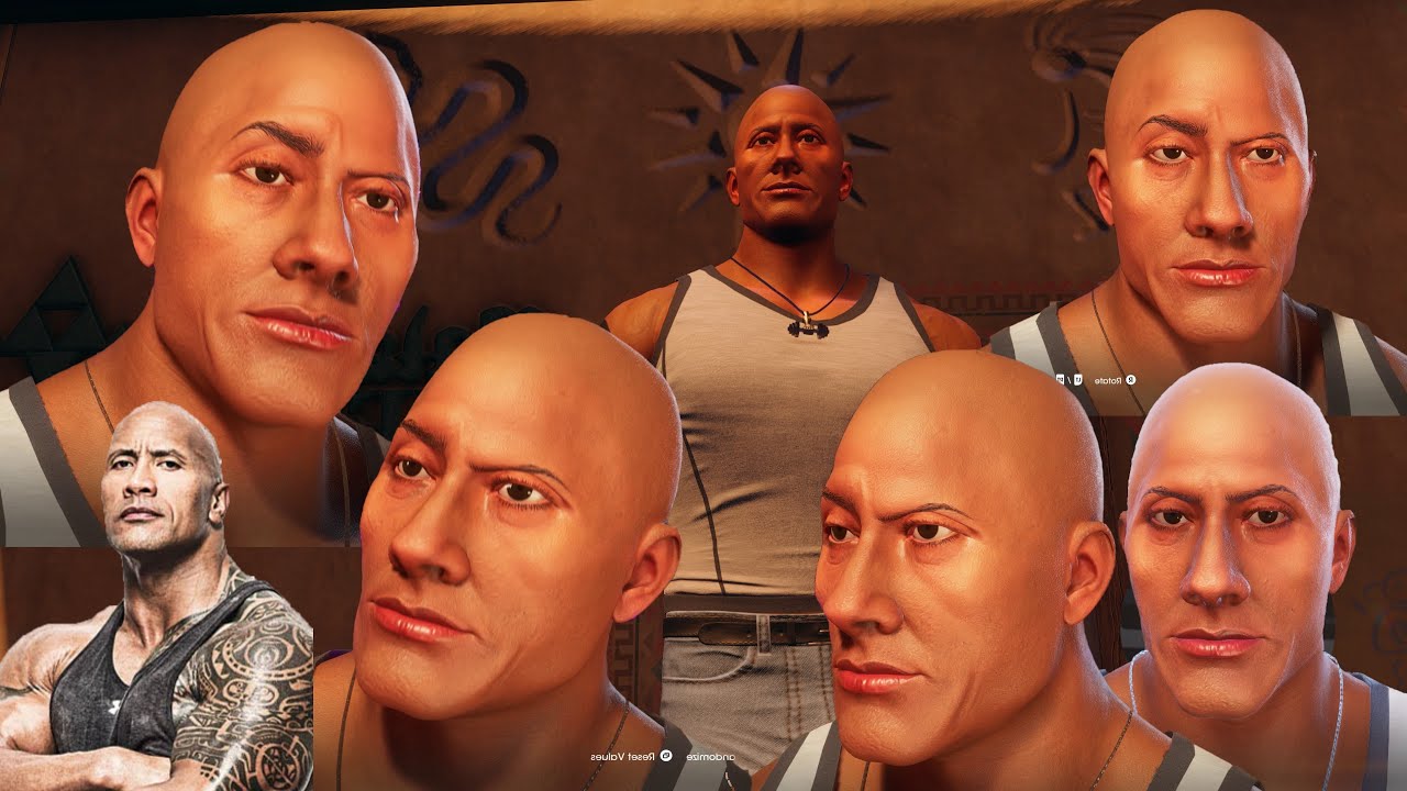 Saints Row reboot face creation Dwayne The Rock Johnson fix