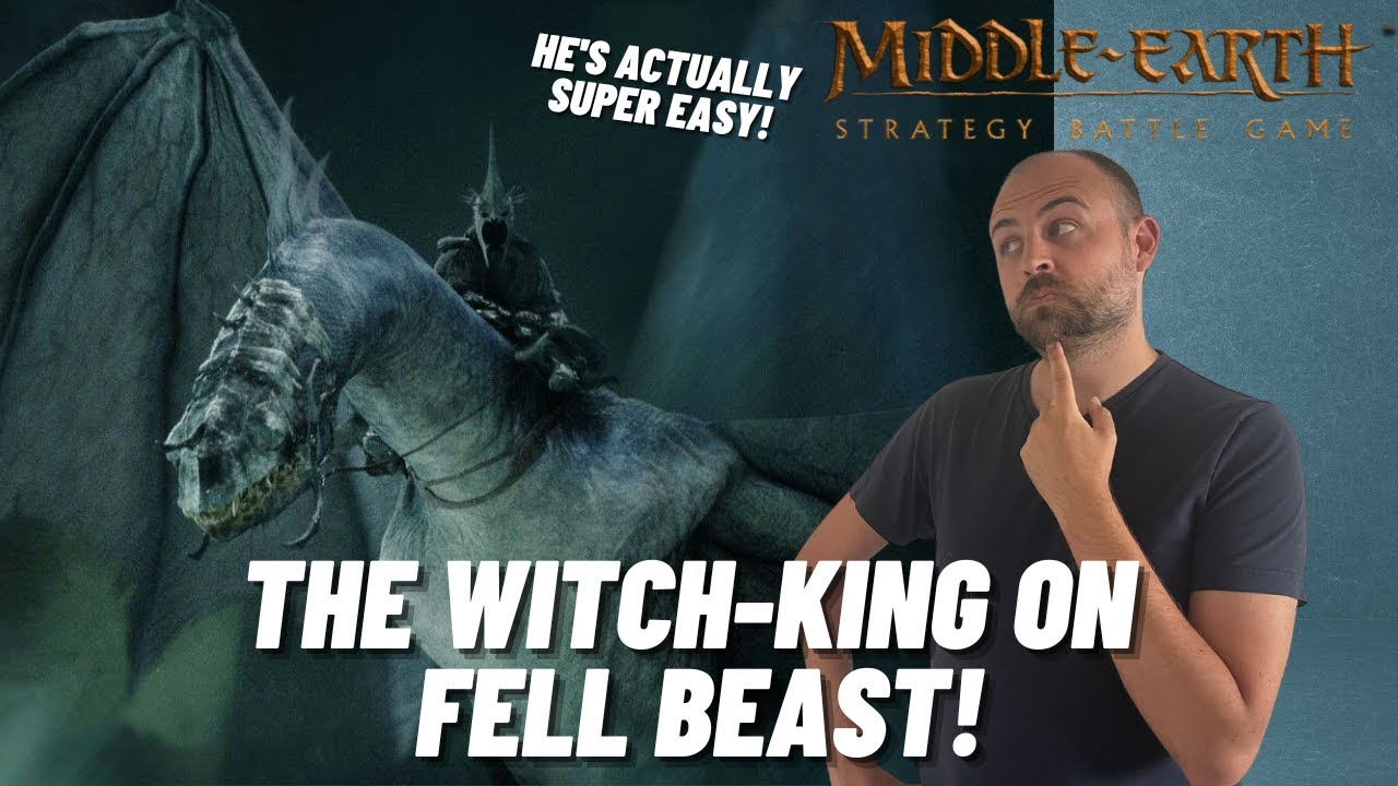 How to Paint the Witch-King on Fell Beast! Battle of Pelennor Fields Made Easy! #mesbg