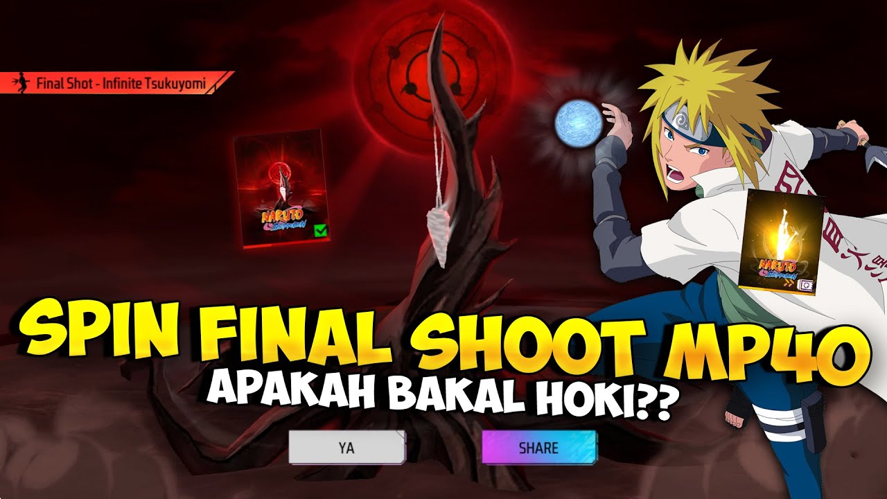 BORONG FINAL SHOOT TSUKUYOMI !! Hoki Banget Spin Final Shoot MP40 & Emote Hirashin No Jutsu