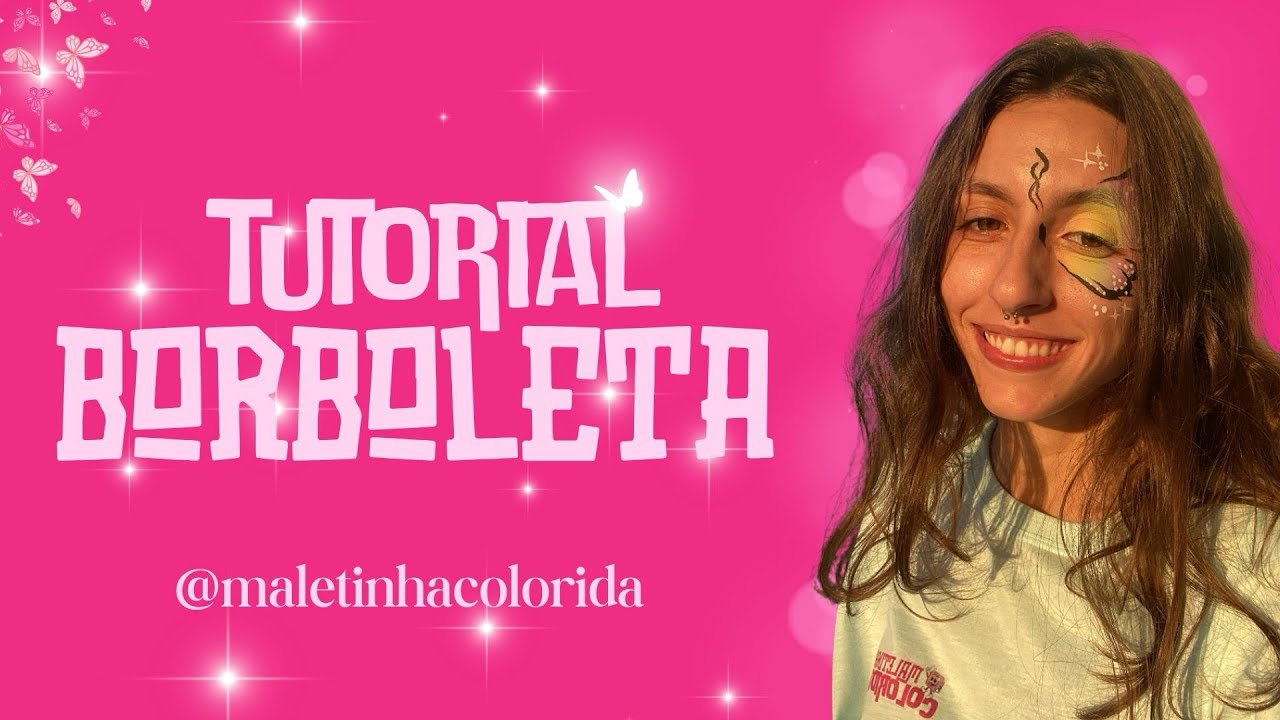 Tutorial Borboleta | Pintura Facial Infantil | Pintura Facial Borboleta | One Stroke |