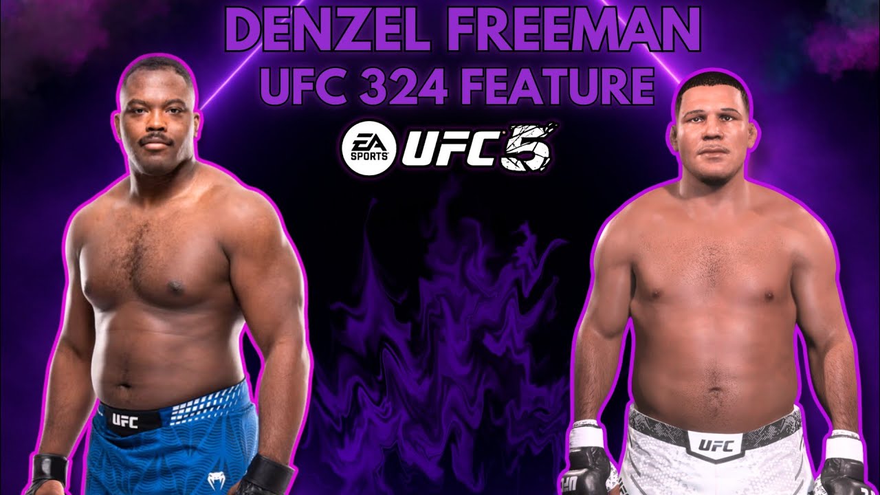 UFC 324 Denzel Freeman CAF | Realistic UFC 5 Heavyweight Build