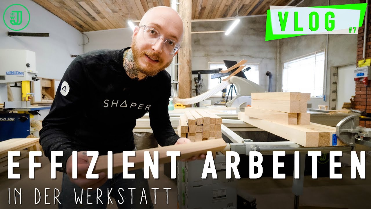 Maximal EFFIZIENT&nbsp;ARBEITEN in der Werkstatt | Werkstatt-Tagebuch #7 | Jonas Winkler