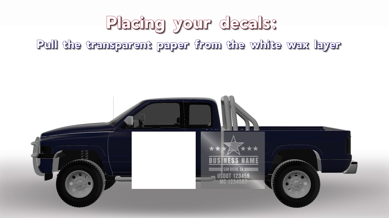 USDOT Number Decal Sticker Registration Regulation Vinyl Lettering | Custom USDOT Lettering Decals