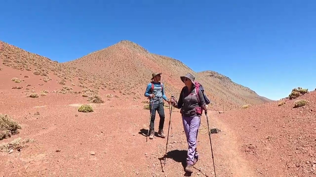 subida al campamento del M'goun desde Amassine