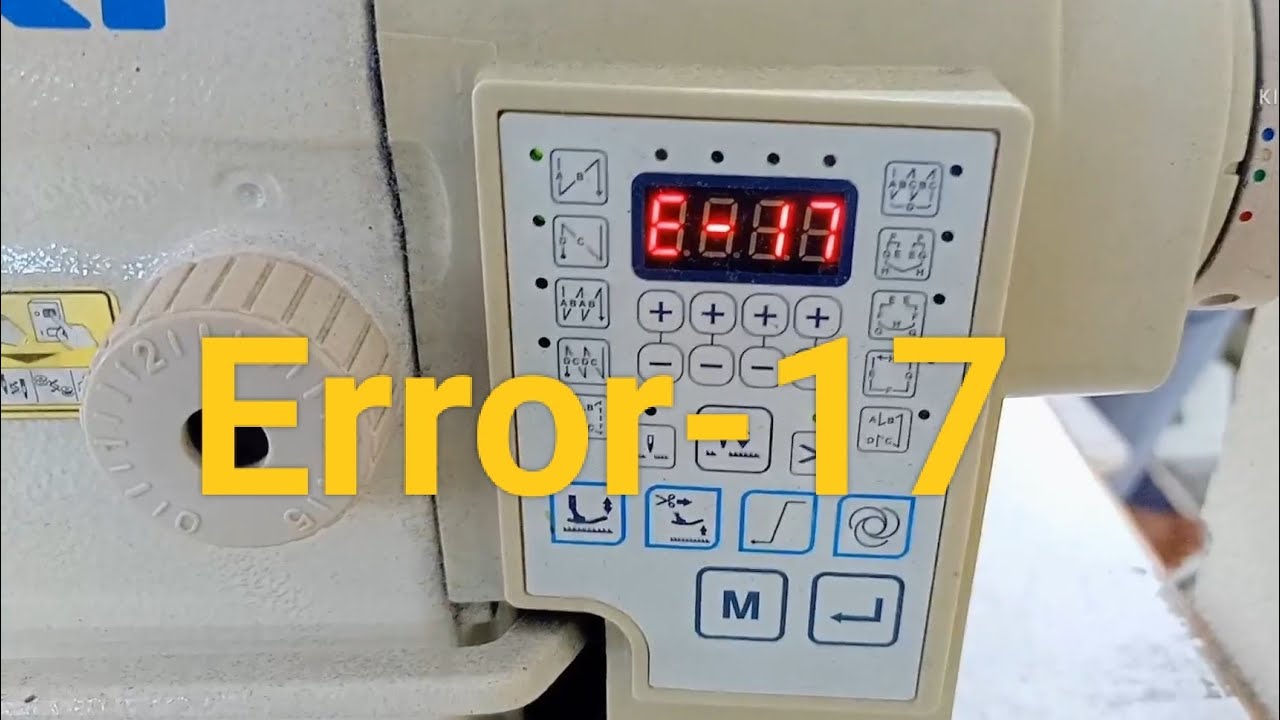 Juki ddl-8100B-7  Error 17  Remove  (Bangla)