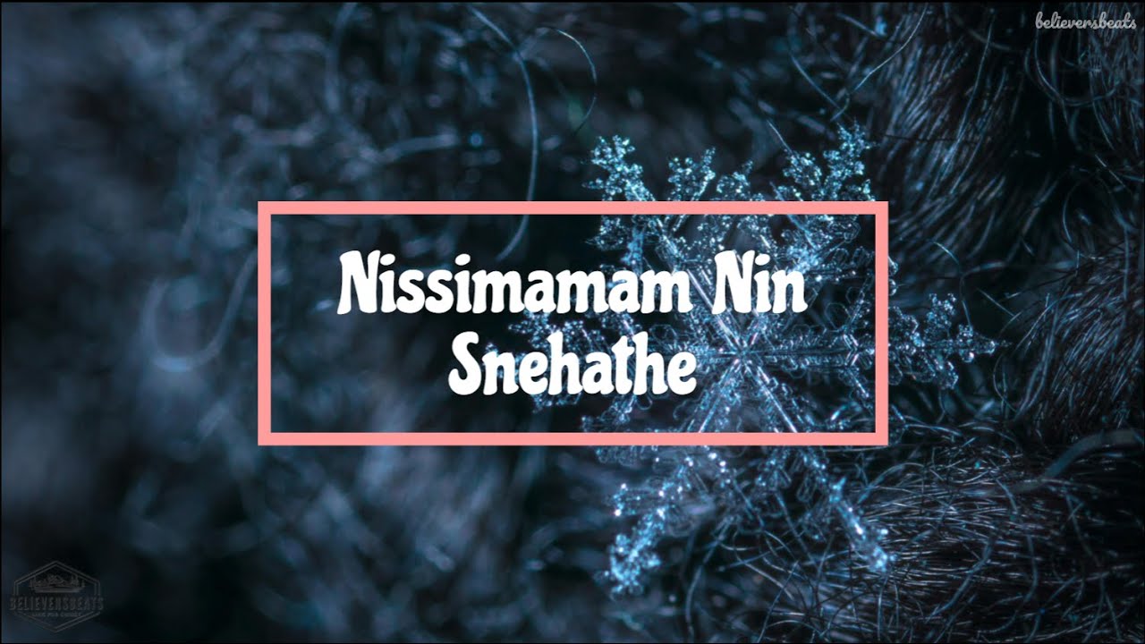 Nissimamam Nin Snehathe | Glady Sam | Malayalam version of English song with English lyrics