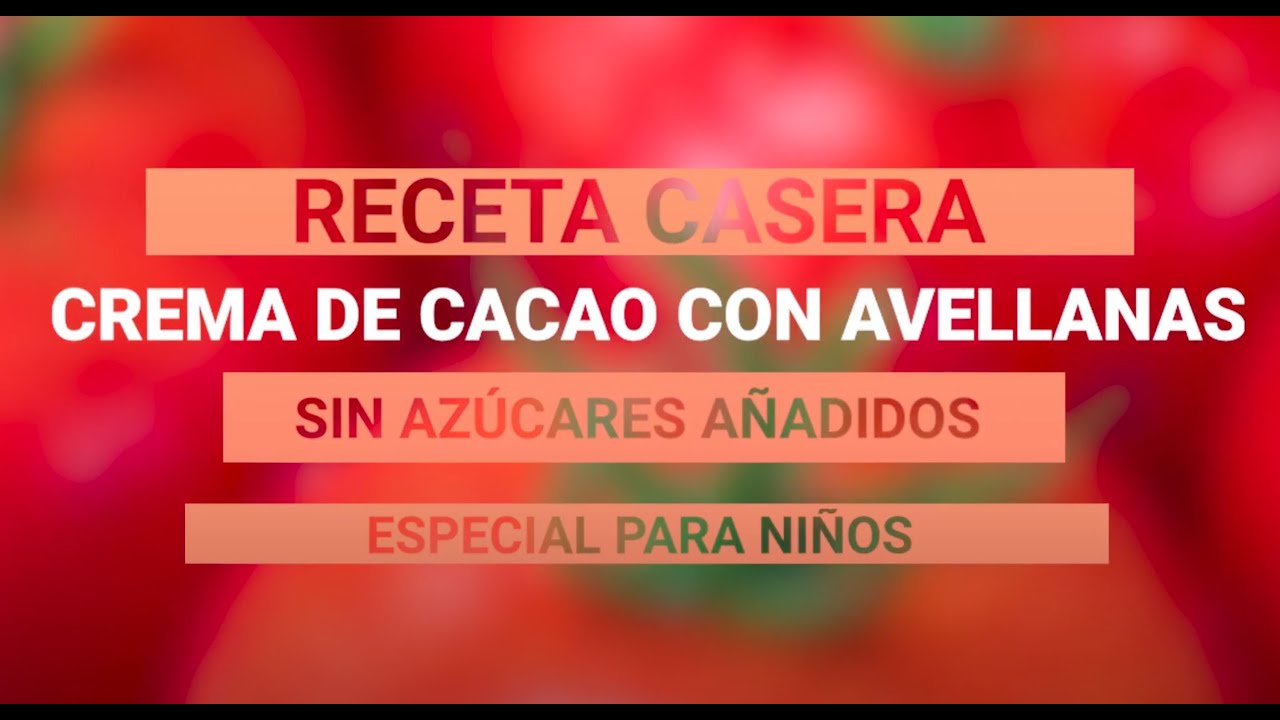 Recetas Saludables - Crema de Cacao Casera